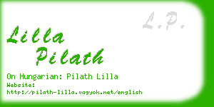 lilla pilath business card